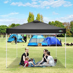 COBlZI 10x10 Pop Up Canopy Tent with 4 Removable Sidewalls, Waterproof Commercial Easy Adjustable Gazebo Tent, alternate view