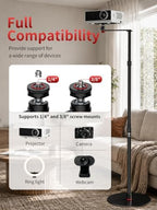 Cobra RB-A400-PE Professional Projector Stand, Heavy Duty Aluminium Tripod Stand with Adjustable Ball Head, 90°, alternate