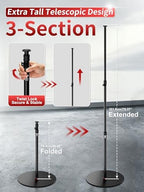 Cobra RB-A500,79" Round Base Monopod, Heavy-Duty Floor Stand with Weighted Base, Adjustable Height, Light Stand, alternate