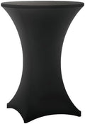 Cocktail Table Covers - 1 Pack 32x43 Inch Table Cloth - Black in 32x43 Inch in Black