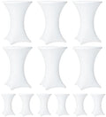 Cocktail Table Covers - 12 Pack 32x43 Inch Table Cloth - White in 32x43 Inch in White