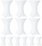 Cocktail Table Covers - 12 Pack 32x43 Inch Table Cloth - White in 32x43 Inch in White