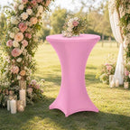 Cocktail Table Covers - 2 Pack 32x43 Inch Table Cloth - Pink in 32x43 Inch in Pink, alternate view 7