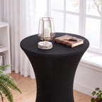 Cocktail Table Covers, 6 Pack 32x43 Inch Stretch Fitted Tablecloth, Reusable Tablecloths for Pub Bistro Highboy, alternate