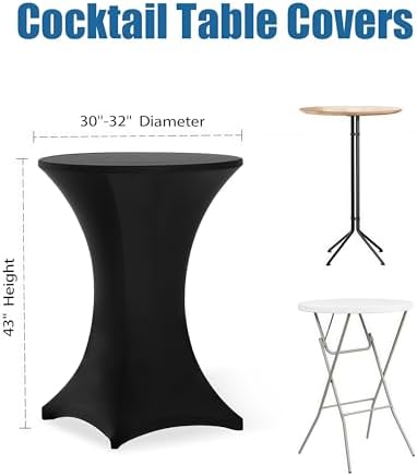 Cocktail Table Covers - 6 Pack 32x43 Inch Table Cloth - Ivory in 32x43 Inch in Ivory, alternate view 3