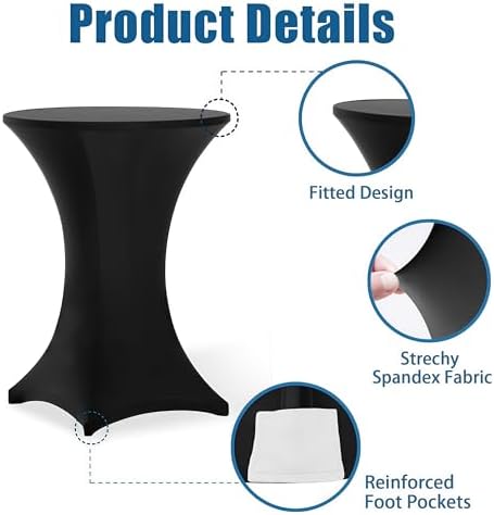 Cocktail Table Covers - 6 Pack 32x43 Inch Table Cloth - Ivory in 32x43 Inch in Ivory, alternate view 5