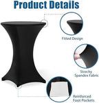 Cocktail Table Covers - 6 Pack 32x43 Inch Table Cloth - Ivory in 32x43 Inch in Ivory, alternate view 5