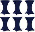 Cocktail Table Covers - 6 Pack 32x43 Inch Table Cloth - Navy Blue in 32x43 Inch in Navy Blue