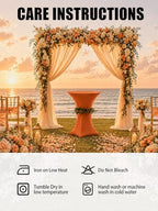 Cocktail Table Covers - 6 Pack 32x43 Inch Table Cloth - Orange in 32x43 Inch, alternate view 6