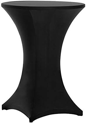 Cocktail Table Covers Black, High Top Table Cloths 8 Pack 32x43 Inch in 32x43 Inch, alternate view 4