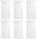 Cocktail Table Covers Skirts High Top Tablecloth Round Spandex Party White