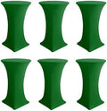 Cocktail Table Covers-Spandex Round High Top Table Cloths Party Green