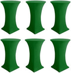 Cocktail Table Covers-Spandex Round High Top Table Cloths Party Green