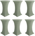 Cocktail Table Covers-Spandex Round High Top Table Cloths Party Sage