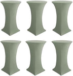Cocktail Table Covers-Spandex Round High Top Table Cloths Party Sage