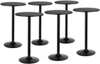 Cocktail Table, Two-in-one Modern Style Standing Circular Bar Table 40"/22" Two Convertible Height Suitable for