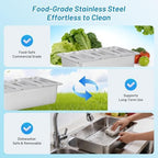 Cold Food Buffet Serving Trays 3 Pan×4QT with Ice Packs for Salad Bar Station Sauce Cooled Condiment Container, alternate