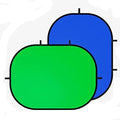 Collapsible Backdrop Blue Green Self Tape Pop Up Background in 1.5x2M in Blue & Green