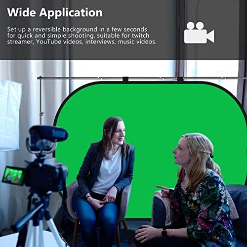 Collapsible Backdrop Blue Green Self Tape Pop Up Background in 1.5x2M in Blue & Green, alternate view 4