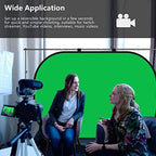 Collapsible Backdrop Blue Green Self Tape Pop Up Background in 1.5x2M in Blue & Green, alternate view 4