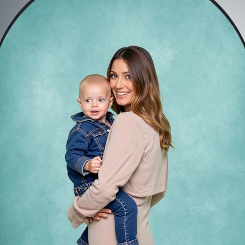 Collapsible Backdrop Pop Up Photo Backdrops Blue Folded Background for Headshot, for Portrait Photography, for, alternate