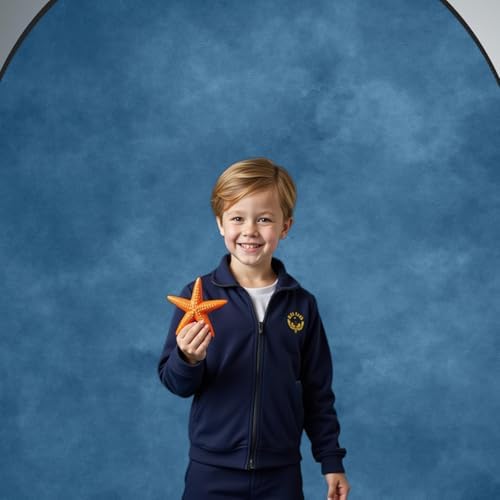 Collapsible Backdrop Pop Up Photo Backdrops Blue Folded Background for Headshot, for Portrait Photography, for, alternate