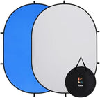 Collapsible Pop-Up Blue Gray Backdrop for Self-Tape Auditions 581