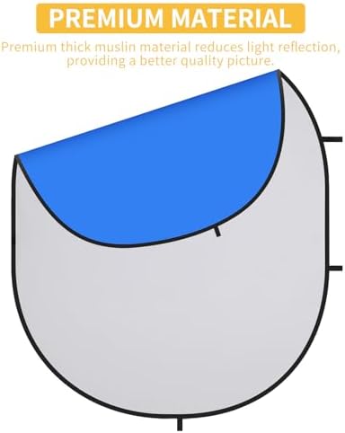 Collapsible Pop-Up Blue Gray Backdrop for Self-Tape Auditions 581, alternate view 2