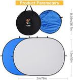 Collapsible Pop-Up Blue Gray Backdrop for Self-Tape Auditions 581, alternate view 3