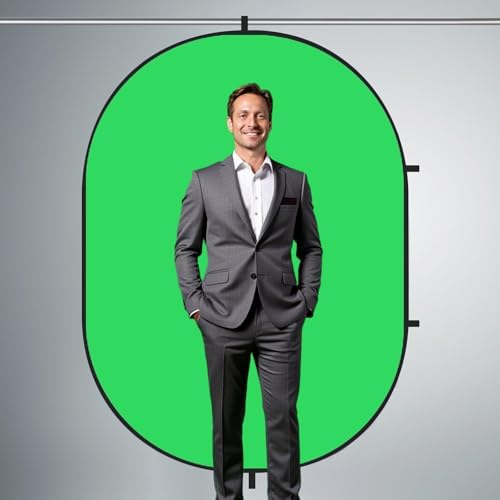 Collapsible Pop-Up Blue Green Backdrop for Self-Tape Auditions 588, alternate view 6