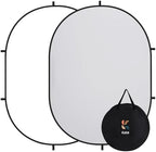 Collapsible Pop-Up White Gray Backdrop for Self-Tape Auditions 583