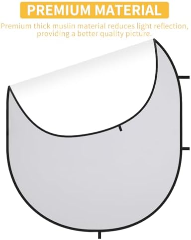 Collapsible Pop-Up White Gray Backdrop for Self-Tape Auditions 583, alternate view 2