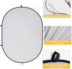 Collapsible Pop-Up White Gray Backdrop for Self-Tape Auditions 583, alternate view 4