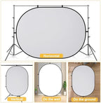 Collapsible Pop-Up White Gray Backdrop for Self-Tape Auditions 583, alternate view 5