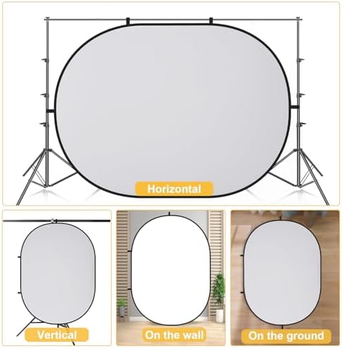 Collapsible Pop-Up White Gray Backdrop for Self-Tape Auditions 583, alternate view 5