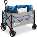 Collapsible Wagon, 300 lb Capacity, 29 in Cargo Bed, Compact Fold