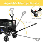 Collapsible Wagon Cart with Wheels Foldable - Folding Utility Heavy Duty Wagons Carts for Grocery Sports Garden, alternate