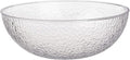 Collection Stunning Clear Plastic Round Hammered Bowl - 12" (4 Pc.) - Unique Textured Design - Perfect for