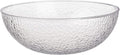 Collection Stunning Clear Plastic Round Hammered Bowl - 12" (6 Pc.) - Unique Textured Design - Perfect for