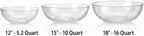 Collection Stunning Clear Plastic Round Hammered Bowl - 12" (6 Pc.) - Unique Textured Design - Perfect for, alternate view 4