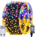 Color Changing Christmas Lights, 164FT 500LED Warm White & Multi-Colored Waterproof String Lights with Remote 11