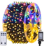 Color Changing Christmas Lights, 164FT 500LED Warm White & Multi-Colored Waterproof String Lights with Remote 11
