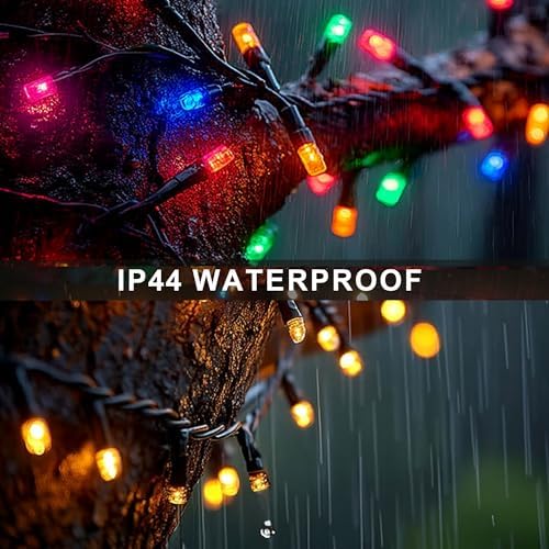 Color Changing Christmas Lights, 164FT 500LED Warm White & Multi-Colored Waterproof String Lights with Remote 11, alternate