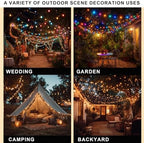 Color Changing Christmas Lights, 164FT 500LED Warm White & Multi-Colored Waterproof String Lights with Remote 11, alternate