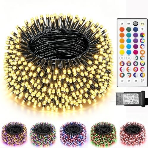Color Changing Christmas Lights, 35 Colors 33FT 100LED String Lights