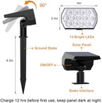 Color Changing Solar Lights Outdoor, IP68 Waterproof, RGB, 6 Pack, alternate view 6