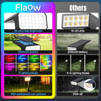 Color Changing Solar Spot Lights Outdoor Waterproof, 10 Pack, 28 LED RGB, alternate view 2