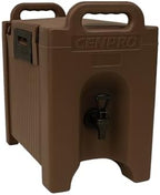 Commercial Beverage Dispenser 2.5 Gallon Insulated Hot and Cold Beverage Dispenser/Server, NSF, Brown (29A-184)
