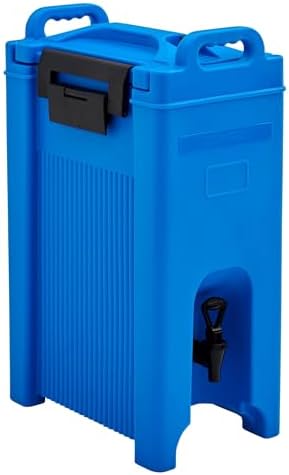Commercial Beverage Dispenser 5-Gallon Insulated Hot and Cold Beverage Dispenser/Server, NSF, Blue (29A-154)