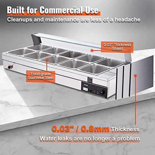 Commercial Food Warmer (10-Pan), alternate view 7